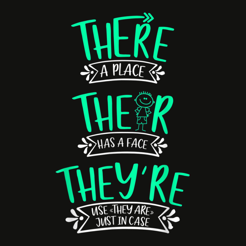 There Their They're Funny English Teacher Grammar Teacher Scorecard Crop Tee by AmberAThompson | Artistshot