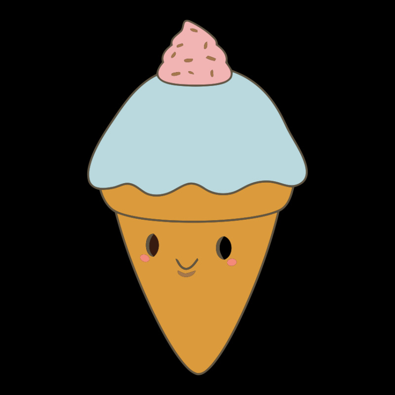 Blue Ice Cream Cone Is Kawaii Zipper Hoodie | Artistshot