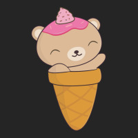 Brown Bear Ice Cream Cone Unisex Hoodie | Artistshot