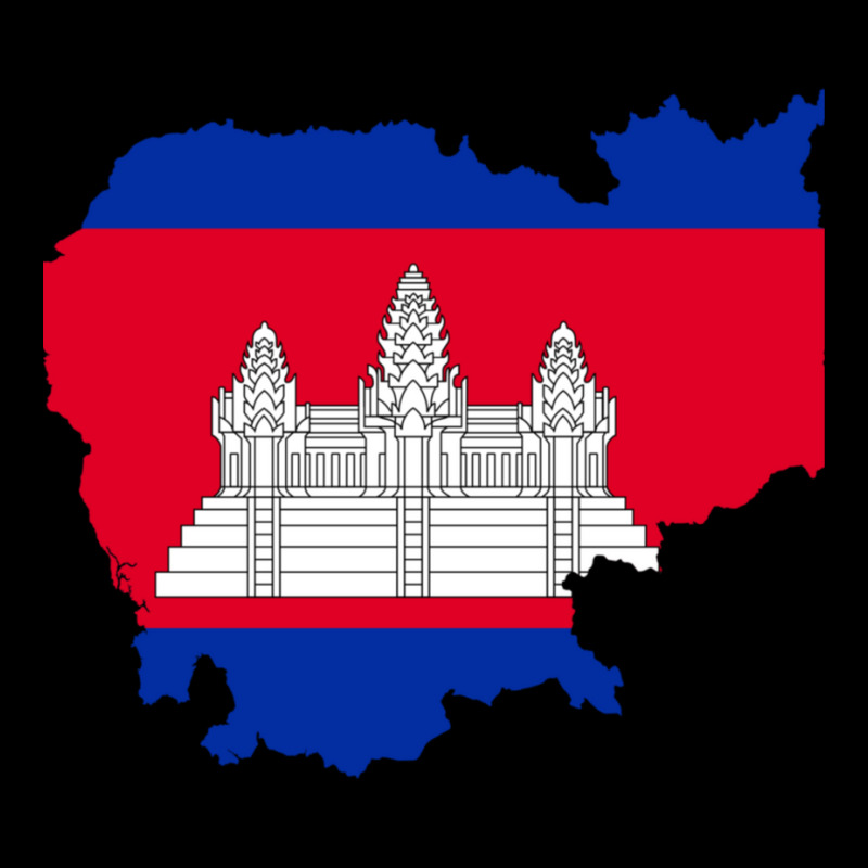 Flag Map Of Cambodia Pocket T-shirt | Artistshot