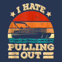 I Hate Pulling Out Pontoon Captain Funny Boat Tank Top Men Denim Jacket | Artistshot