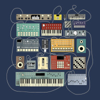 Electronic Musician Synthesizers And Drum Machine Dj Men Denim Jacket | Artistshot