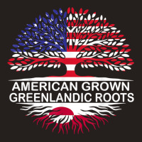 Usa & Greenland Flags Tee American Grown Greenlandic Roots T Shirt Tank Top | Artistshot