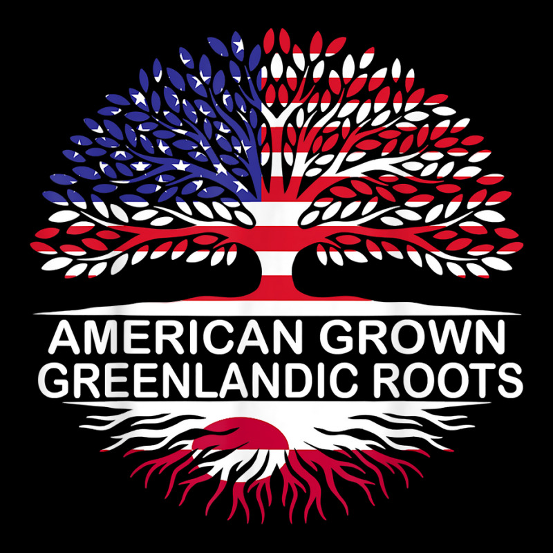 Usa & Greenland Flags Tee American Grown Greenlandic Roots T Shirt V-neck Tee | Artistshot