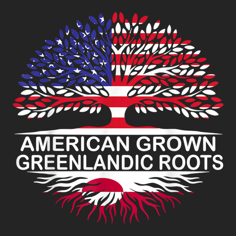 Usa & Greenland Flags Tee American Grown Greenlandic Roots T Shirt 3/4 Sleeve Shirt | Artistshot