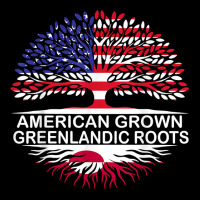 Usa & Greenland Flags Tee American Grown Greenlandic Roots T Shirt Men's 3/4 Sleeve Pajama Set | Artistshot