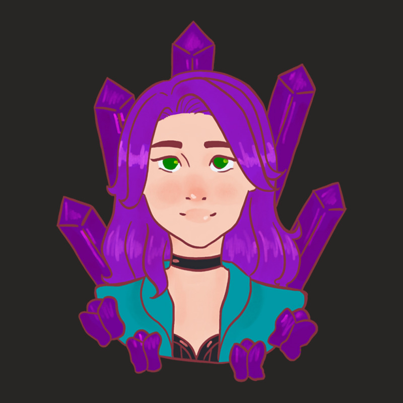 Loves Anime And Stardew Can Extrapolate Amethyst Valley Abigail Awesom Ladies Fitted T-Shirt by JenniferKreiser | Artistshot