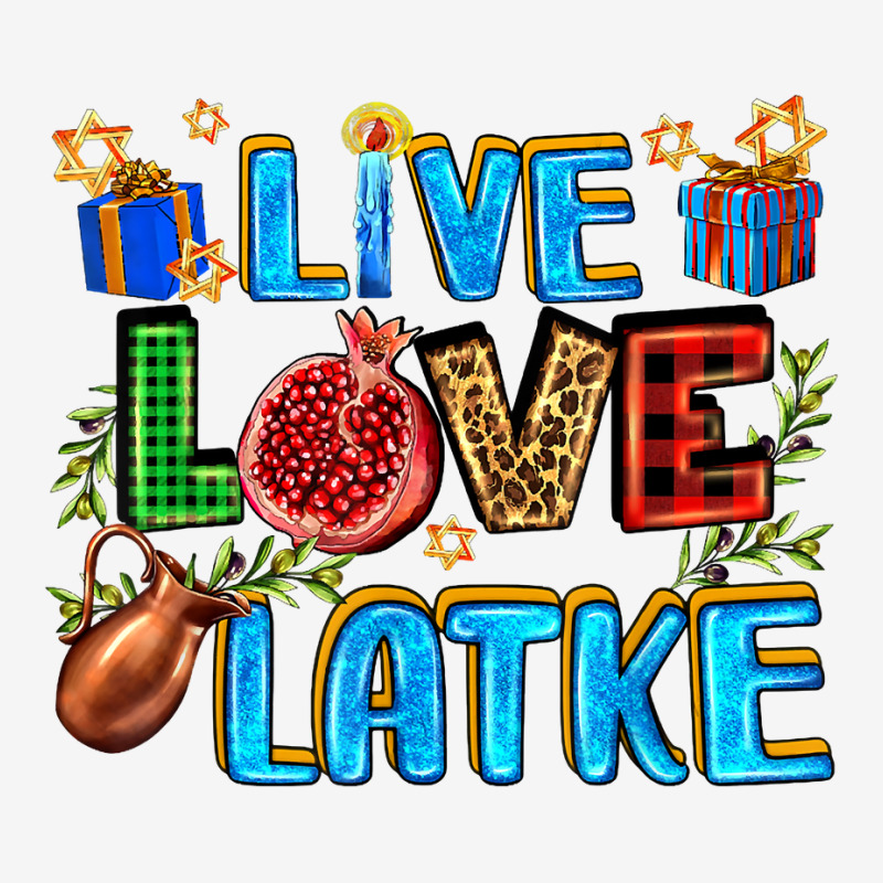 Live Love Latke Happy Hanukkah Jewish Holiday Western T Shirt Adjustable Cap | Artistshot