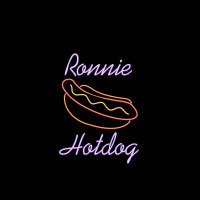 Ronnie Hotdog Graphic V-neck Tee | Artistshot