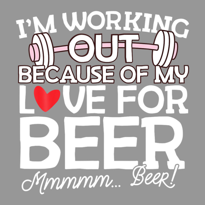 I'm Working Out Because Of My Love For Beer - Fitness Tshirt Women's V-Neck T-Shirt by asongurules3 | Artistshot