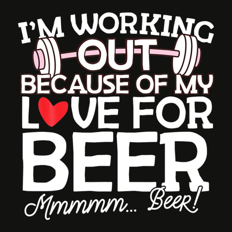 I'm Working Out Because Of My Love For Beer - Fitness Tshirt Scorecard Crop Tee by asongurules3 | Artistshot