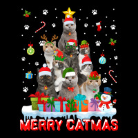 Funny Exotic Shorthair Cat Lovers Cute Holiday Xmas Tree T Shirt Adjustable Cap | Artistshot