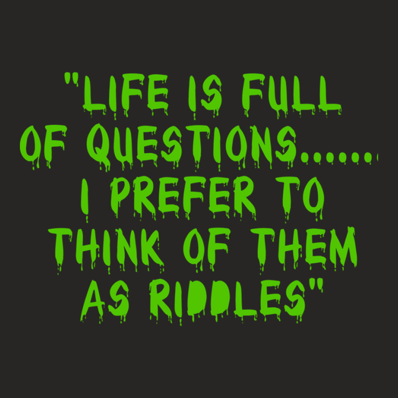 The Riddler Quote  Paul Dano Ladies Fitted T-Shirt by FRITZAUL | Artistshot