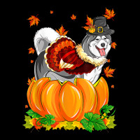 Alaskan Malamute Dog Thanksgiving Turkey Fall Autumn Pumpkin T Shirt Adjustable Cap | Artistshot