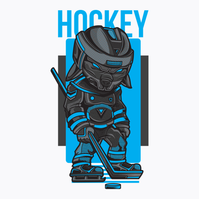 Hockey Man Blue And Gray T-shirt | Artistshot