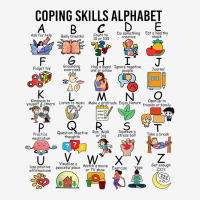 Coping Skills Alphabet School Counselor Mental Health Throw Pillow | Artistshot