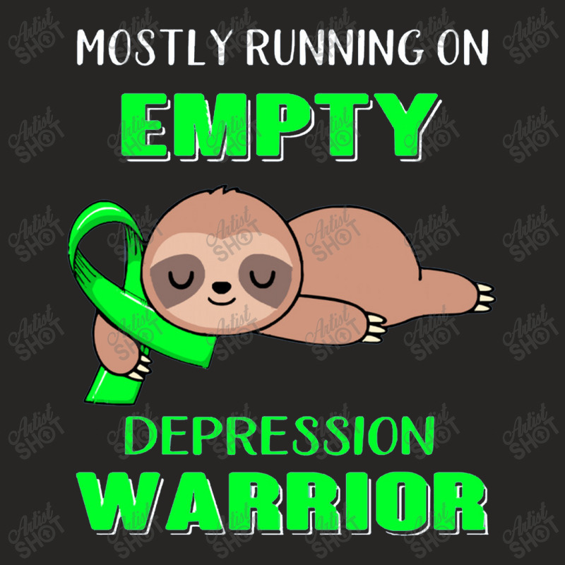 Depression Awareness   Mostly Running On Empty Depression Ladies Fitted T-Shirt by jimmymarquita | Artistshot