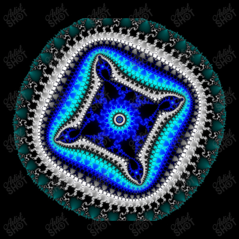 Circular Fractal Mandala Cropped Sweater by Zykkwolf | Artistshot