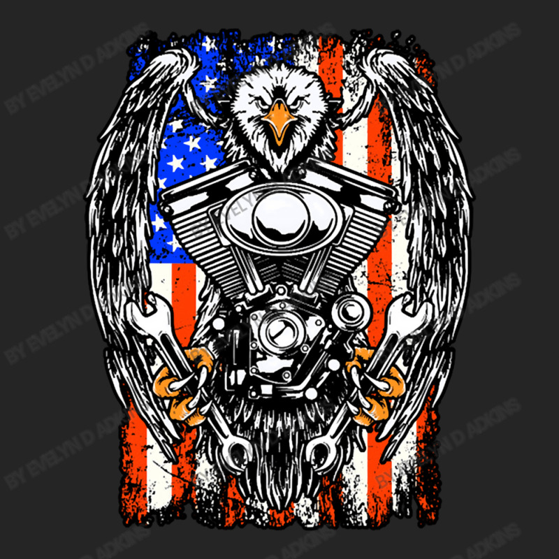 American Biker Unisex Hoodie by Evelyn D Adkins | Artistshot