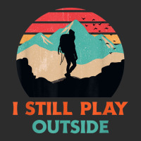 I Still Play Outside Hiking Retro Sunset Silhouette Exclusive T-shirt | Artistshot