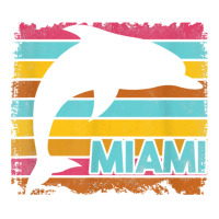 Miami Resident Vintage Dolphin Silhouette Souvenir Gift Stainless Steel Water Bottle | Artistshot