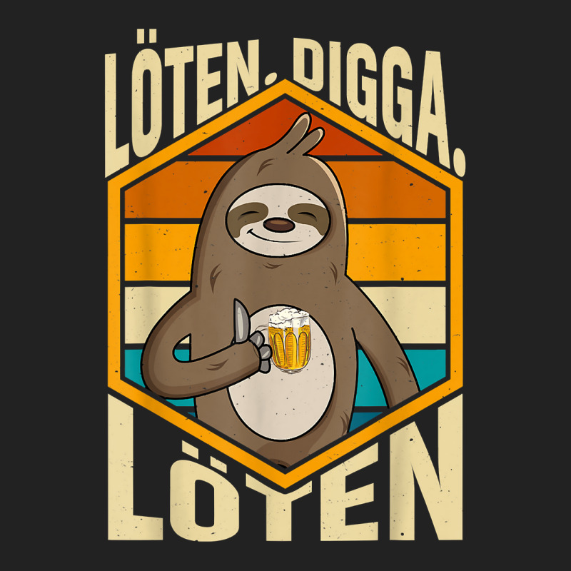 Funny Funny Sloth Beer Soldering. Digga. Soldering T Shirt Backpack | Artistshot