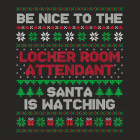 Locker Room Attendant Gift Locker Room Attendant Ugly Xmas T Shirt Ladies Fitted T-shirt | Artistshot