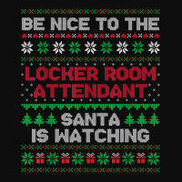 Locker Room Attendant Gift Locker Room Attendant Ugly Xmas T Shirt Crop Top | Artistshot