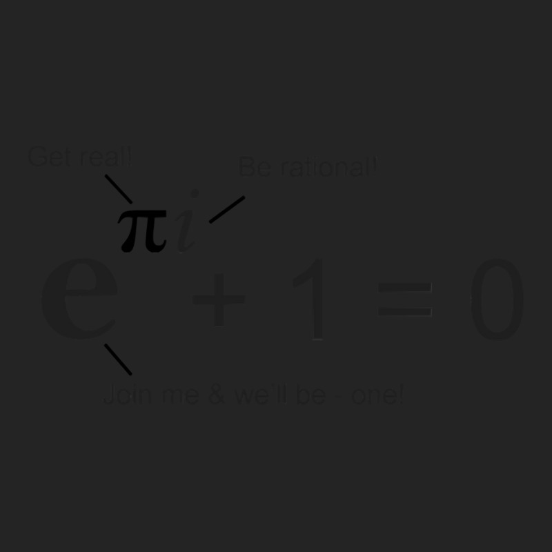 Euler's Identity, The Most Beautiful Equation In Math 3/4 Sleeve Shirt by JohnDavidMay | Artistshot