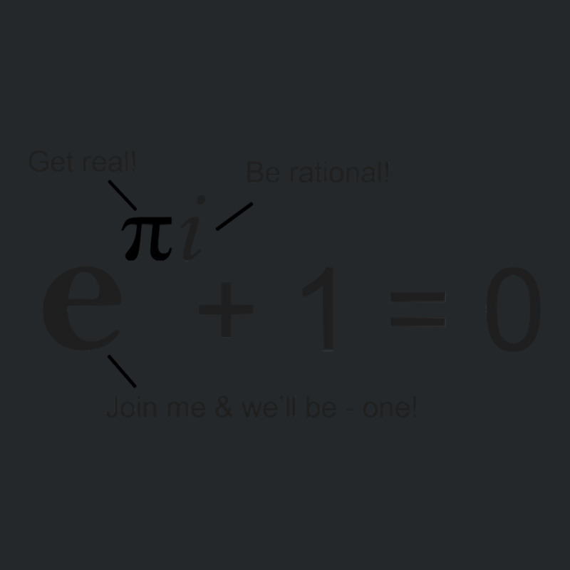 Euler's Identity, The Most Beautiful Equation In Math Crewneck Sweatshirt by JohnDavidMay | Artistshot