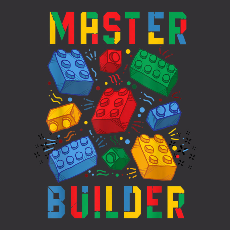 Brick Builder Funny Blocks Master Builder Vintage Hoodie And Short Set | Artistshot