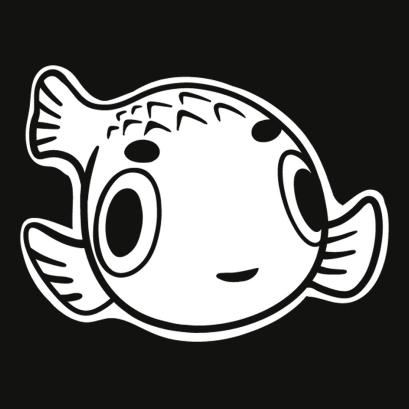 Minimal Puffer Fish Stylized Art For Bubblefish Fans Scorecard Crop Tee by CarmelaElaine | Artistshot