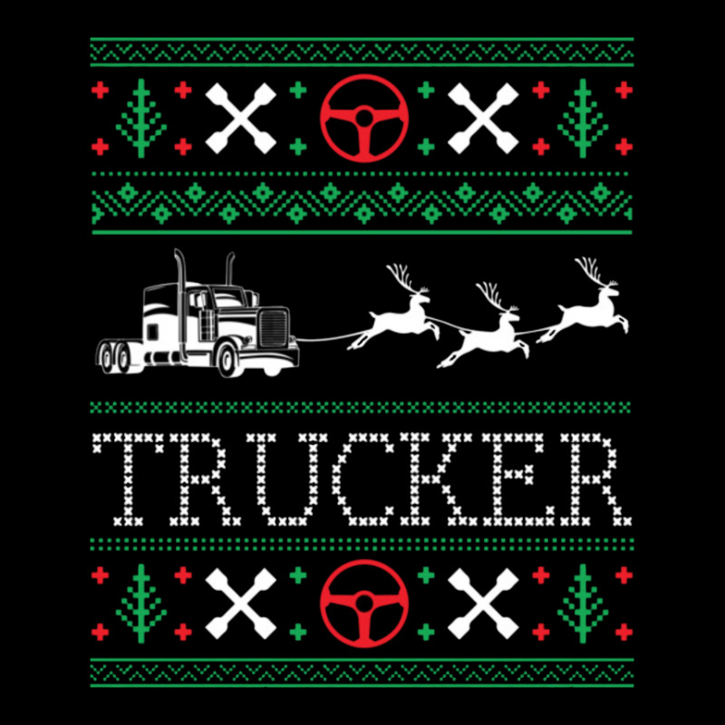 Christmas Trucker Truck Driver Women's V-Neck T-Shirt by Acoy | Artistshot