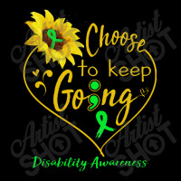 Disability Awareness   Disability Awareness Choose To Keep Goin Cropped Hoodie | Artistshot