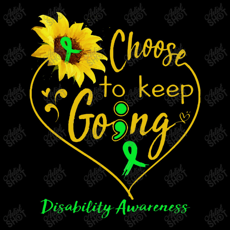 Disability Awareness   Disability Awareness Choose To Keep Goin Cropped Hoodie by jimmymarquita | Artistshot