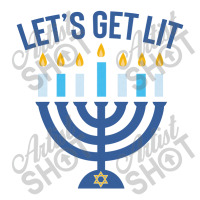 Hanukkah Let's Get Lit Zipper Hoodie | Artistshot