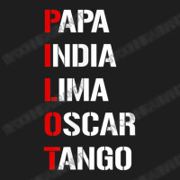 Papa India Lima Oscar Tango Phonetic Alphabet Pilot Classic T-shirt | Artistshot