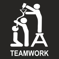 Team Work Funny Ladies Fitted T-shirt | Artistshot