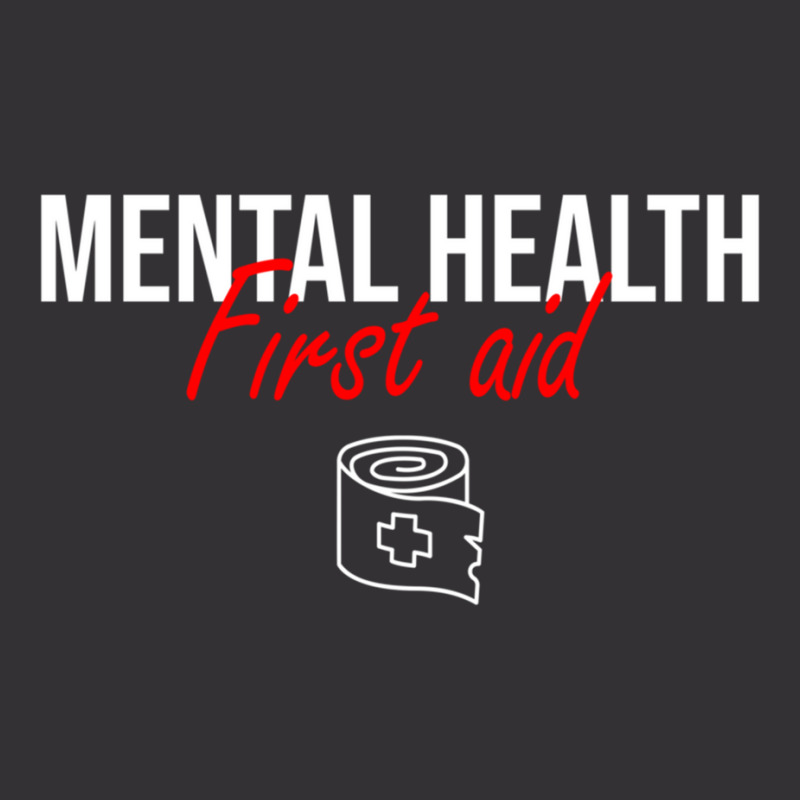 Mental Health First Aid Simple Design Vintage Hoodie And Short Set by KAYLAILSON | Artistshot