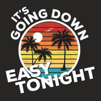 It's Going Down Easy Tonight Country Music Lyrics Ladies Fitted T-shirt | Artistshot