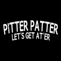 Pitter Patter Lets Get At'er Humor Gifts And V-neck Tee | Artistshot