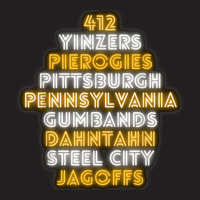 Pittsburgh 412 Jagoffs Yinzers Steel City Funny Retro T-shirt | Artistshot