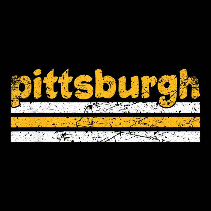 Pittsburgh Pennsylvania Three Stripe Vintage Weathered V-neck Tee | Artistshot