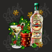 Cocrtail Martini And Gift And Snow Ladies Fitted T-shirt | Artistshot