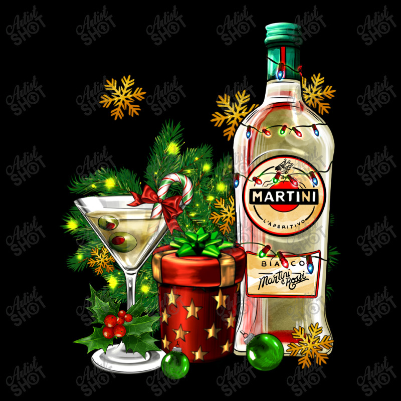 Cocrtail Martini And Gift And Snow Cropped Hoodie by AdoDesignShop | Artistshot