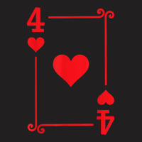 Playing Cards Matching Hearts Card Suits Four Card T-shirt | Artistshot