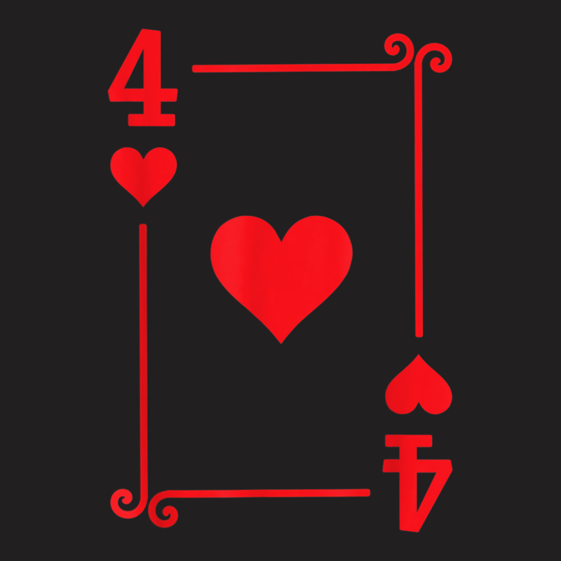 Playing Cards Matching Hearts Card Suits Four Card T-shirt | Artistshot