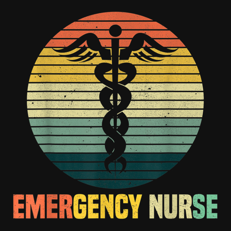 Retro Emergency Room Nurse Er Nursing Portrait Canvas Print | Artistshot