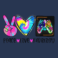 Tie Dye Peace Love Radiology Funny Radiologist Christmas Men Denim Jacket | Artistshot