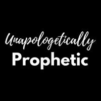 Unapologetically Prophetic White Print Christian V-neck Tee | Artistshot